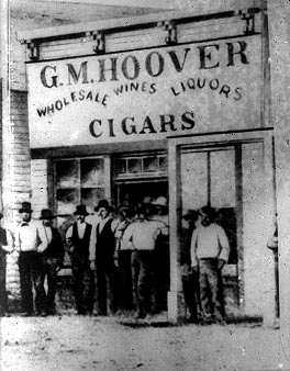 [Photo: Hoover's Front Street
store, 1874. All rights reserved, FCHS.]