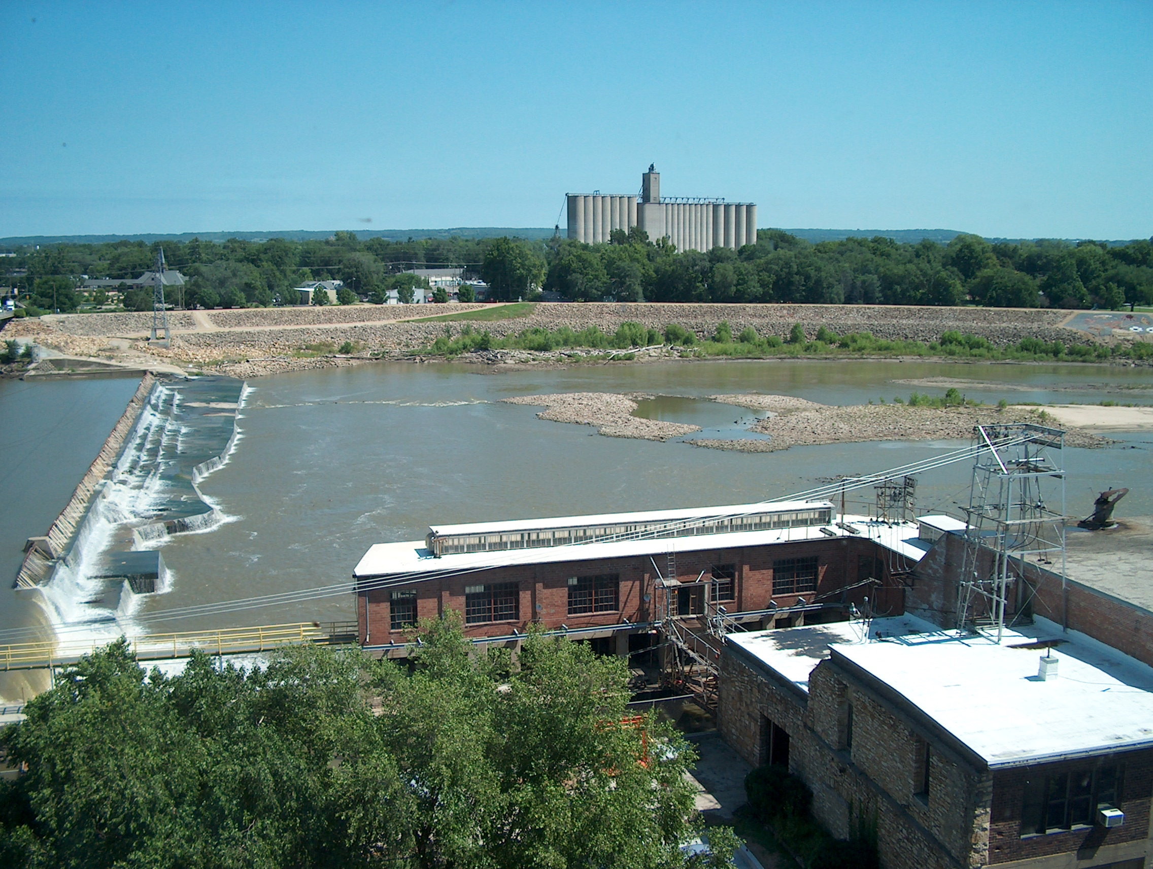 [Kaw (Kansas) River from City Hall fourth floor.]